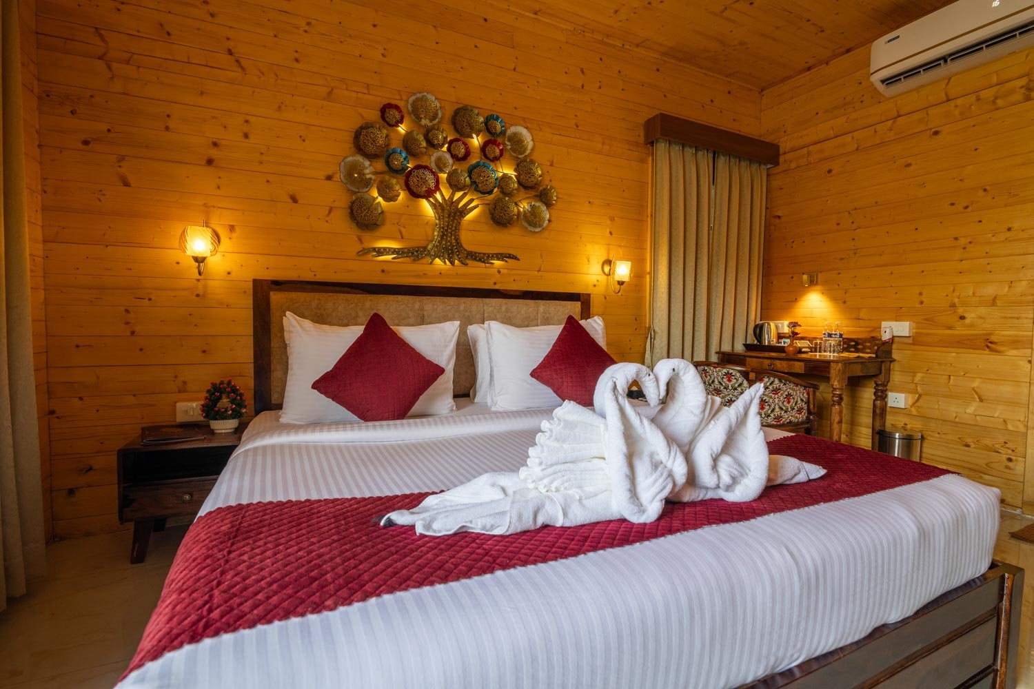 Axiom Resort wooden cottage